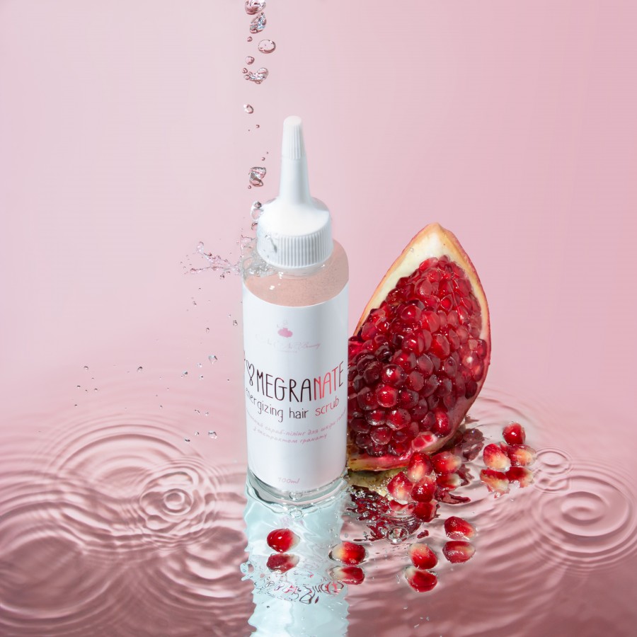 Скраб-пілінг для шкіри голови Pomegranate з екстрактом гранату
