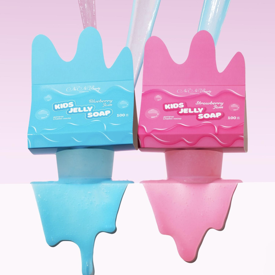 Слайм-мило для миття ніжних дитячих ручок «Blueberry Jam»